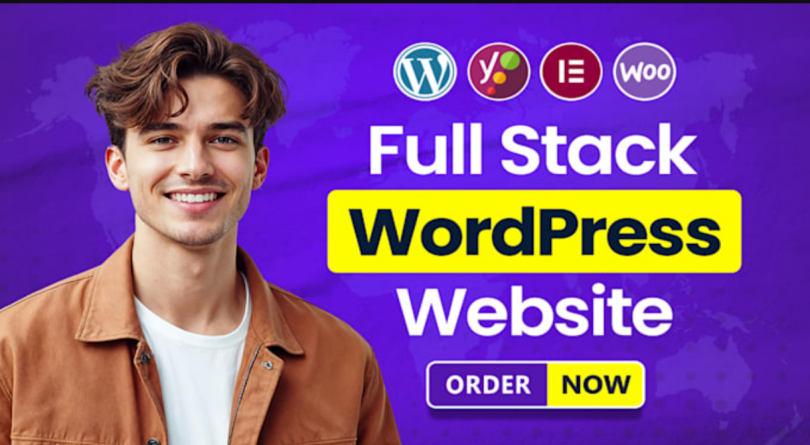 I will design redesign wordpress website or custom wordpress website development